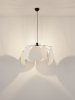 Nowoczesna Lampa Wisząca Lniana Biała 50 cm Luces Exclusivas 